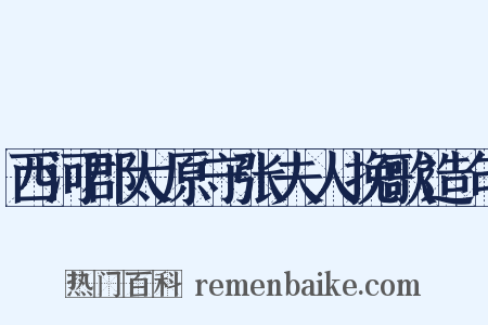 西河郡太原守张夫人挽歌造句是什么意思的图片